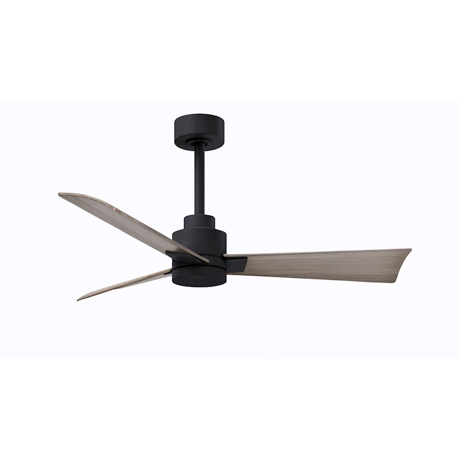 Matthews Fan Alessandra 3 Blade 42" Ceiling Fan, Black/Ash - AK-BK-GA-42