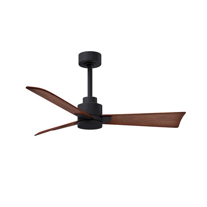 Matthews Fan Alessandra 3 Blade 42" Ceiling Fan, Black/Walnut - AK-BK-WN-42