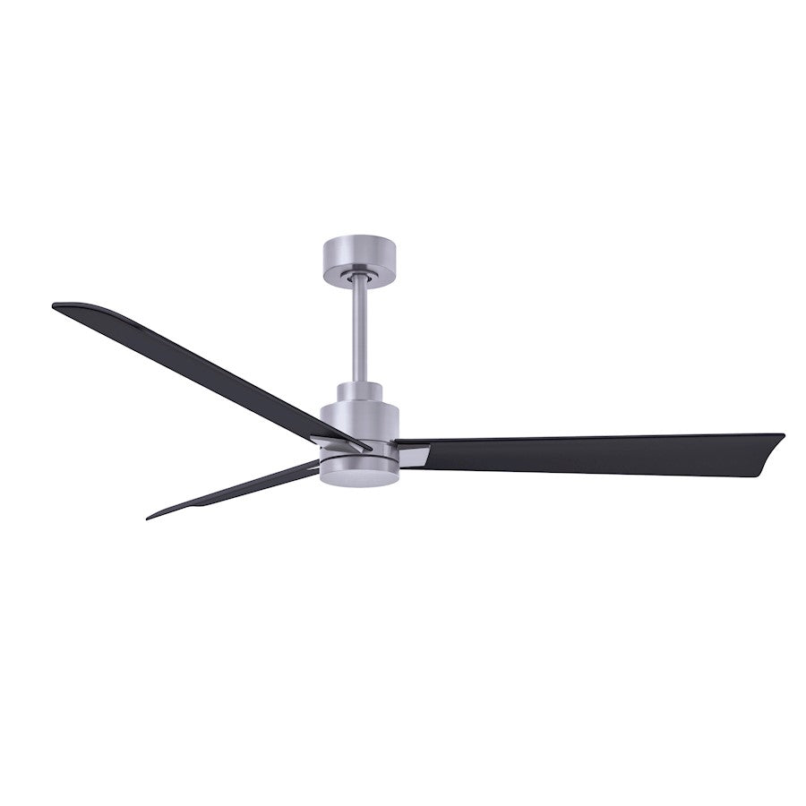 Matthews Fan Alessandra 3 Blade 56" Ceiling Fan, Nickel/Black - AK-BN-BK-56