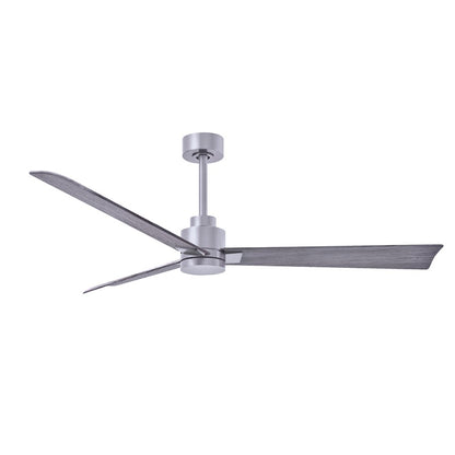 Matthews Fan Alessandra 3 Blade 56" Ceiling Fan, Nickel/Barnwood - AK-BN-BW-56