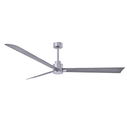 Matthews Fan Alessandra 3 Blade 72" Ceiling Fan, Nickel/Barnwood - AK-BN-BW-72