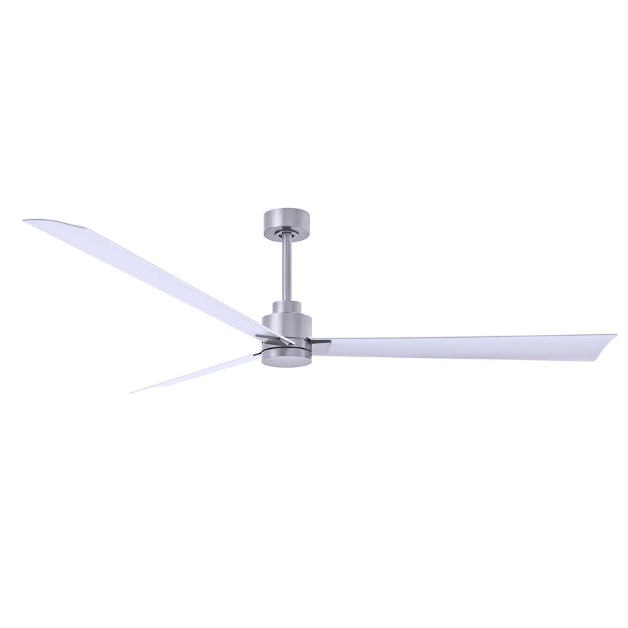 Matthews Fan Alessandra 3 Blade 72" Ceiling Fan, Nickel/White - AK-BN-MWH-72