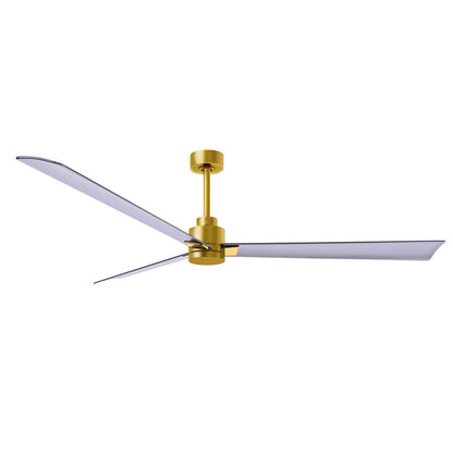 Matthews Fan Alessandra 3 Blade 72" Ceiling Fan, Brass/Nickel - AK-BRBR-BN-72