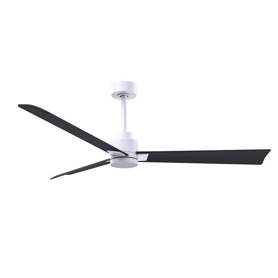 Matthews Fan Alessandra 3 Blade 56" Ceiling Fan, White/Black - AK-MWH-BK-56