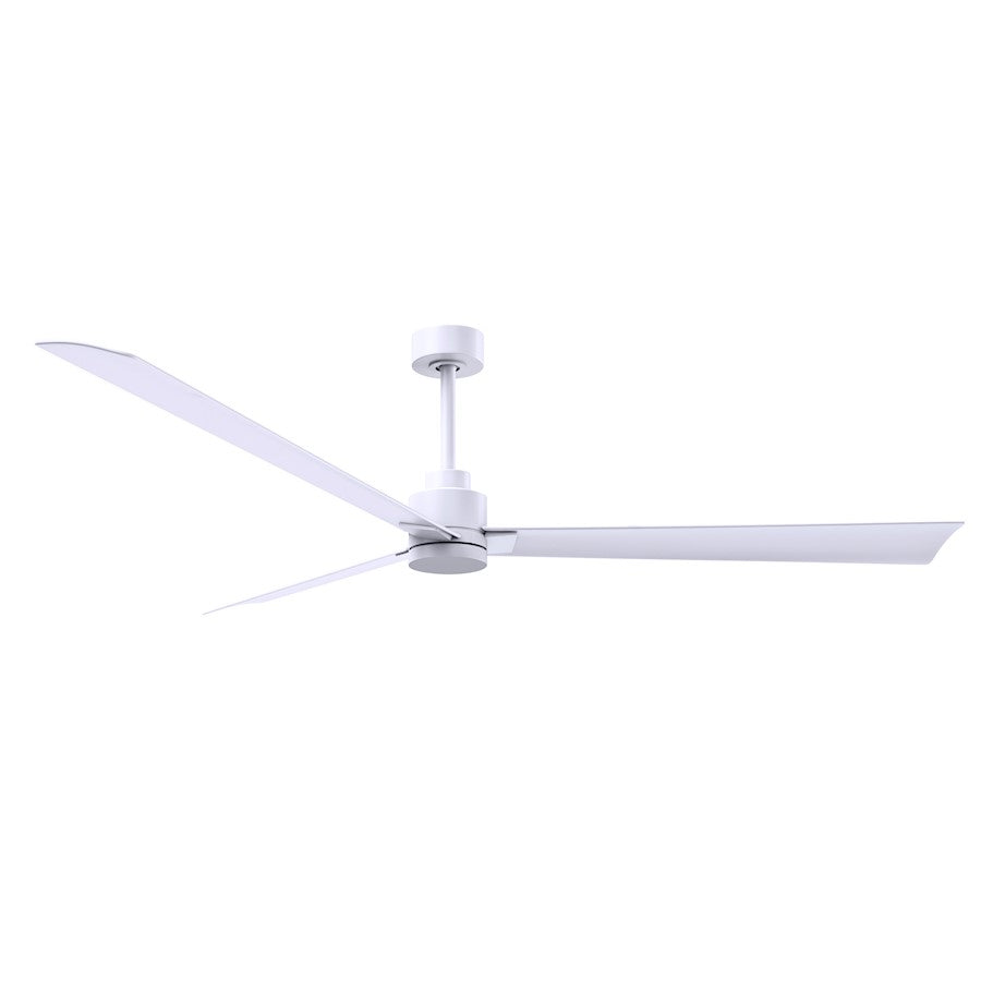 Matthews Fan Alessandra 3 Blade 72" Ceiling Fan, Matte White - AK-MWH-MWH-72