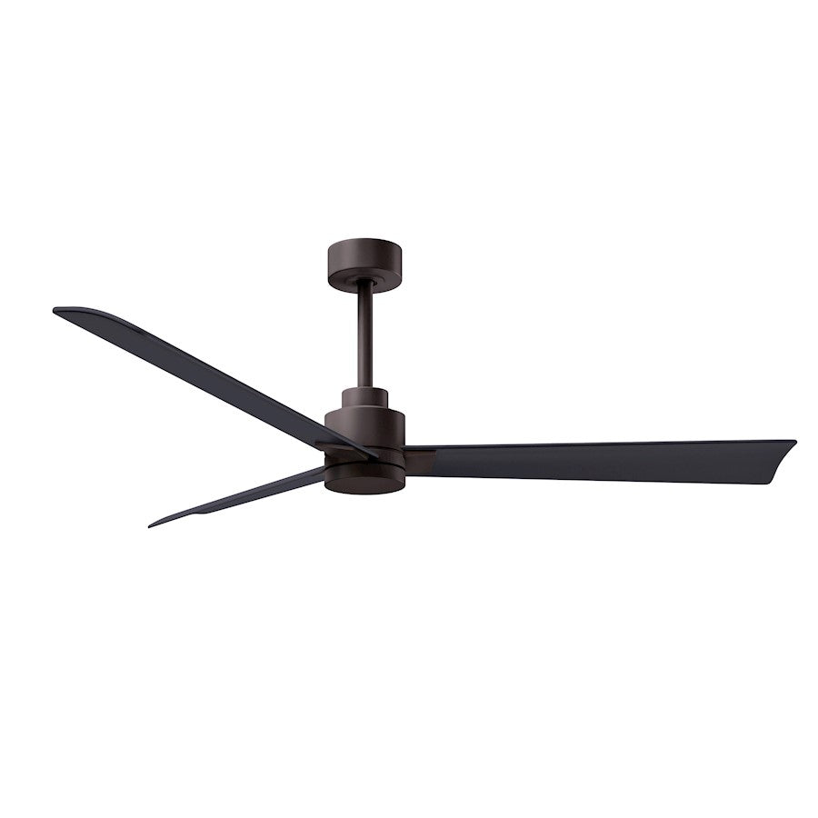 Matthews Fan Alessandra 3 Blade 56" Ceiling Fan, Bronze/Black - AK-TB-BK-56