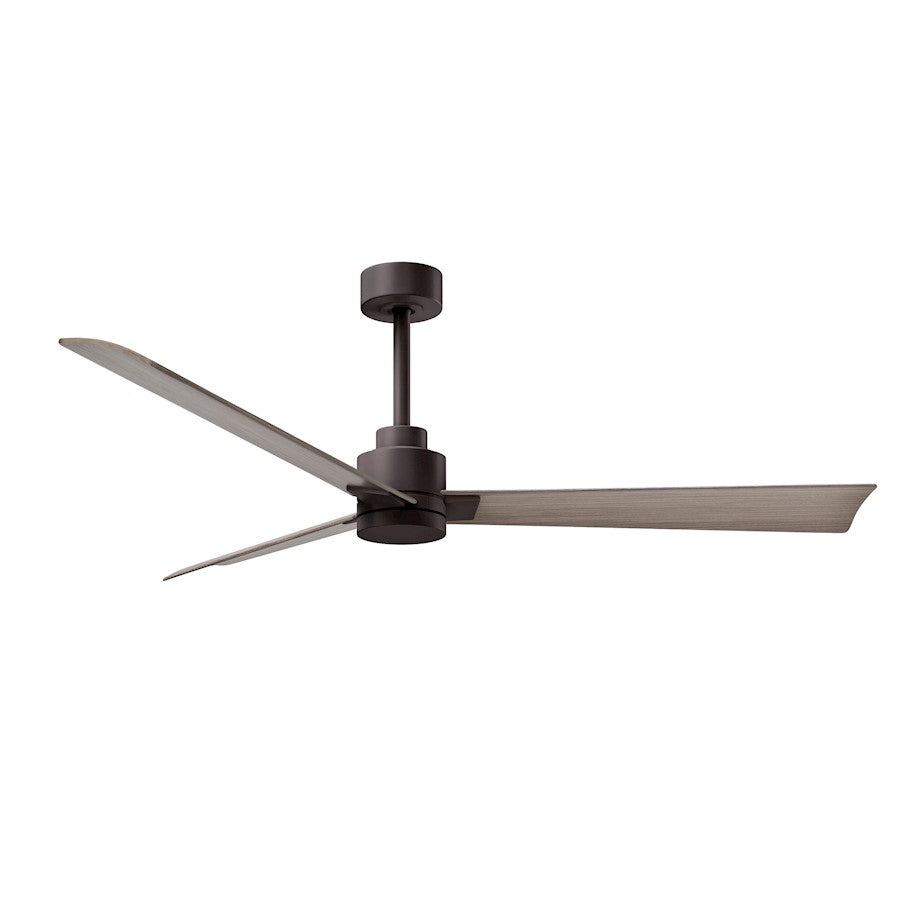 Matthews Fan Alessandra 3 Blade 56" Ceiling Fan, Bronze/Gray Ash - AK-TB-GA-56