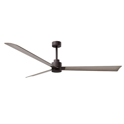 Matthews Fan Alessandra 3 Blade 72" Ceiling Fan, Bronze/Gray Ash - AK-TB-GA-72