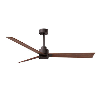 Matthews Fan Alessandra 3 Blade 56" Ceiling Fan, Bronze/Walnut - AK-TB-WN-56