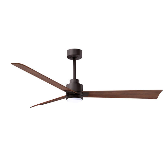 Matthews Fan Alessandra 1 3 Blade 42" Ceiling Fan, Black - AKLK-BK-BK-42