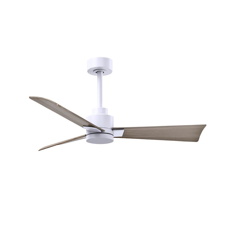 Matthews Fan Alessandra 1 3 Blade 72" Ceiling Fan, Black - AKLK-BK-BK-72