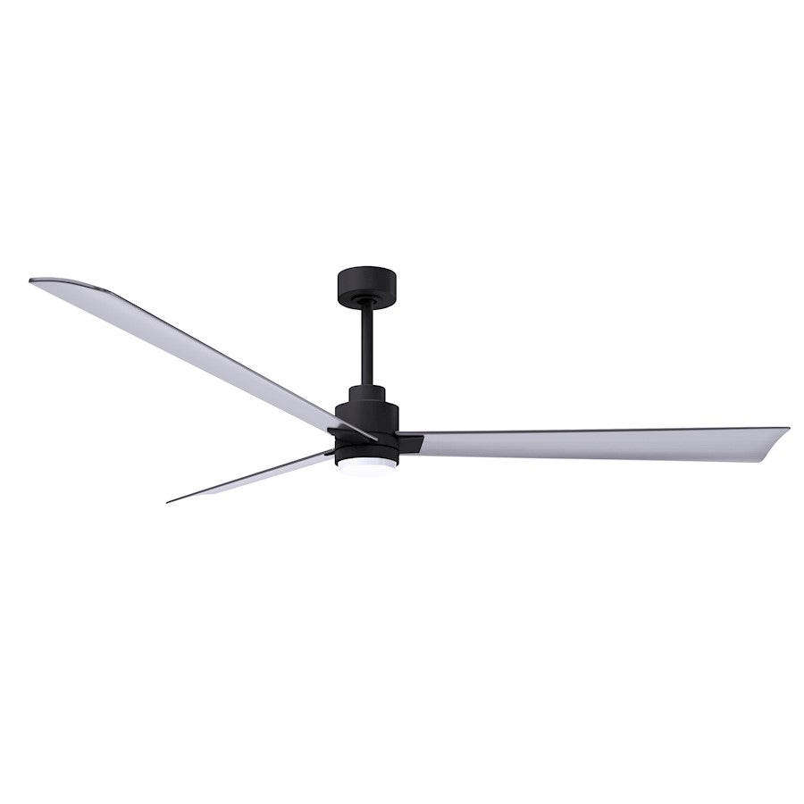 Matthews Fan Alessandra 1 3 Blade 72" Ceiling Fan, Black/Nickel - AKLK-BK-BN-72