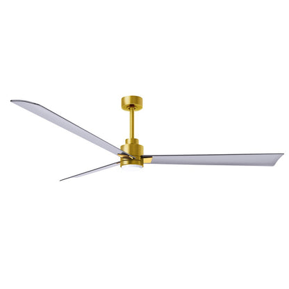 Matthews Fan Alessandra 1 3 Blade 72" Ceiling Fan, Brass/NK - AKLK-BRBR-BN-72