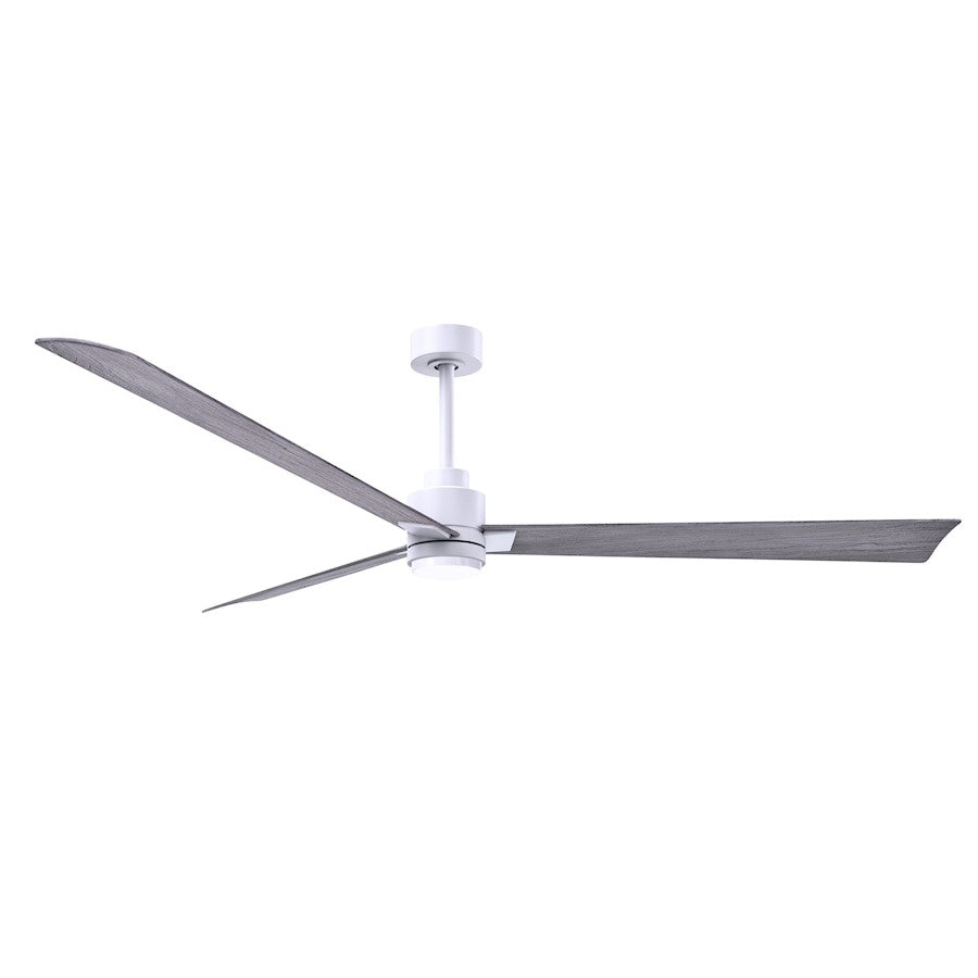 Matthews Fan Alessandra 1 3 Blade 72" Ceiling Fan, White/Barn - AKLK-MWH-BW-72