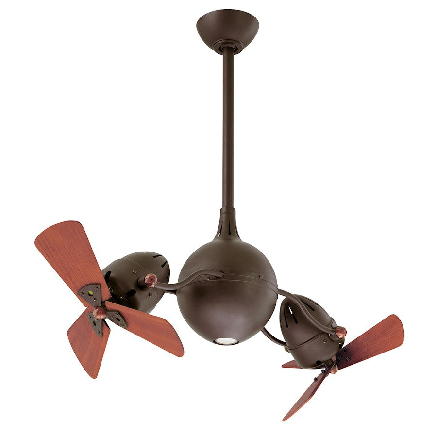 Matthews Fan Company Acqua Ceiling Fan, Textured Bronze