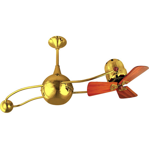 Matthews Fan Company Brisa 2000 Directional Ceiling Fan, Ouro/Wood - B2K-GOLD-WD