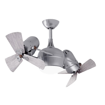 Matthews Fans Dagny LK LED Ceiling Fan, Nickel/BarnWood Blades - DGLK-BN-WDBW