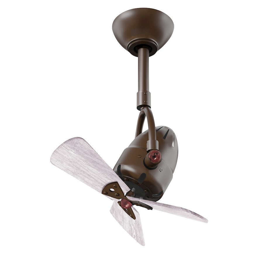 Matthews Fans Diane Ceiling Fan, Textured Bronze/Barn Wood Blades - DI-TB-WDBW