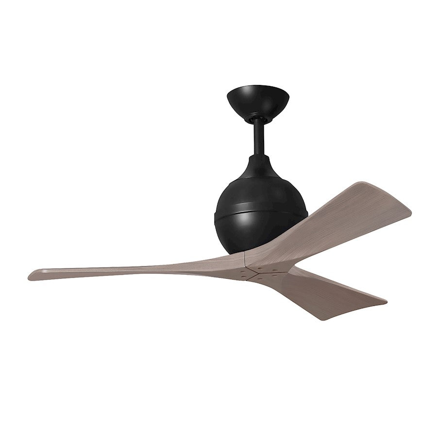 Matthews Fan Irene-3 3 Blade 42" Ceiling Fan, Black/Ash - IR3-BK-GA-42