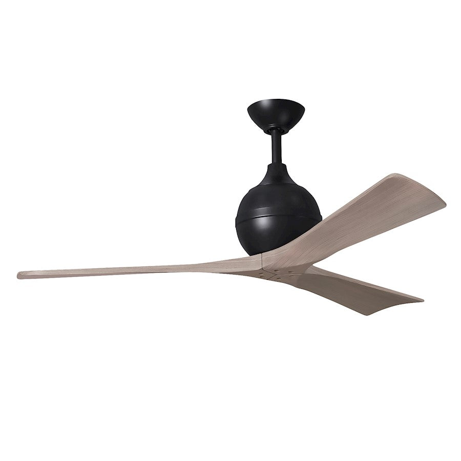 Matthews Fan Irene-3 3 Blade 52" Ceiling Fan, Black/Ash - IR3-BK-GA-52