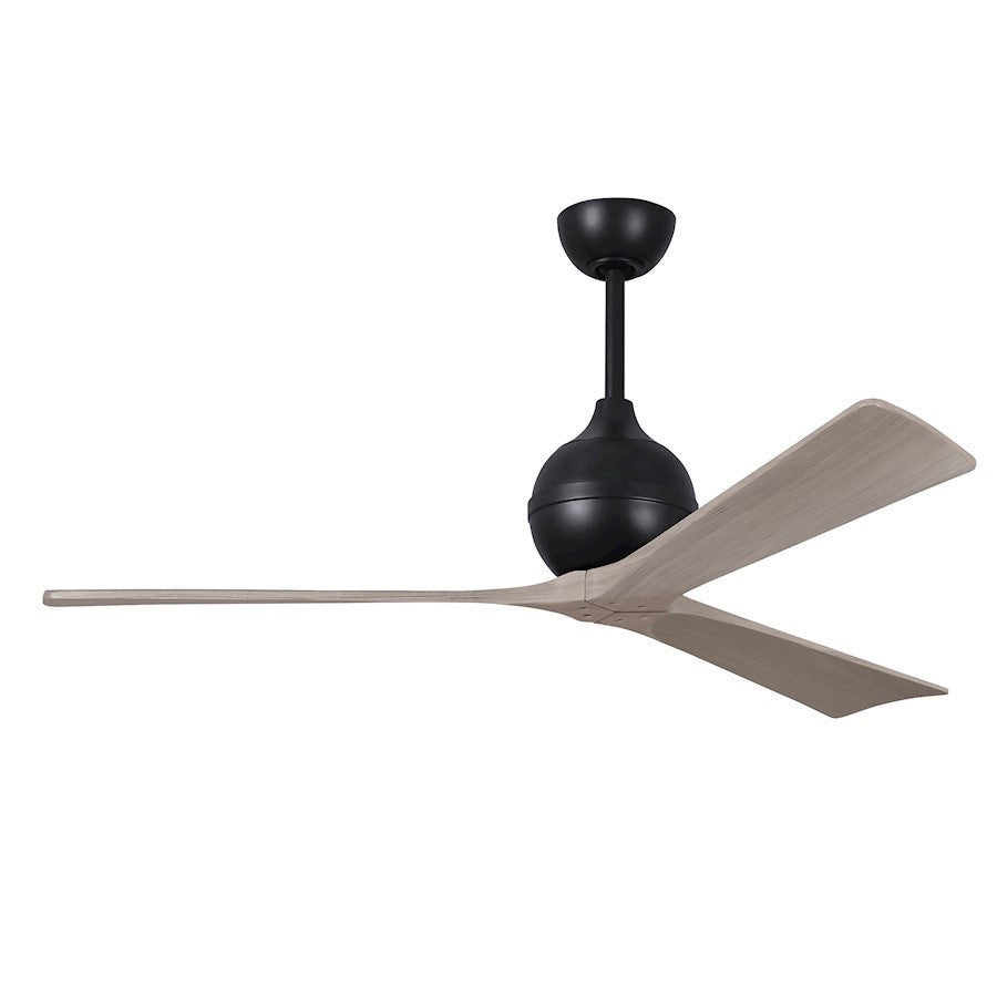 Matthews Fan Irene-3 3 Blade 60" Ceiling Fan, Black/Ash - IR3-BK-GA-60