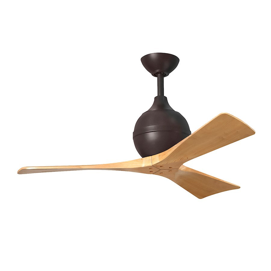 Matthews Fan Irene-3 3 Blade 42" Ceiling Fan, Text Bronze/Maple - IR3-TB-LM-42