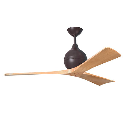 Matthews Fan Irene-3 3 Blade 52" Ceiling Fan, Text Bronze/Maple - IR3-TB-LM-52