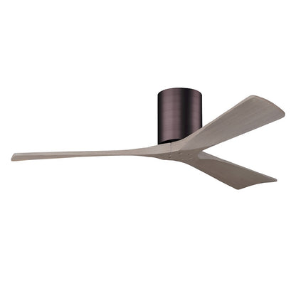 Matthews Fan Irene-3H 3 Blade 52" Ceiling Fan, BB/Gray Ash - IR3H-BB-GA-52