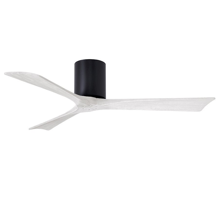 Matthews Fan Company Irene 3H 52" Ceiling Fan, Black/White - IR3H-BK-MWH-52