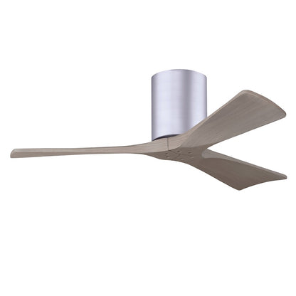 Matthews Fan Irene-3H 3 Blade 42" Ceiling Fan, Nickel/Gray Ash - IR3H-BN-GA-42