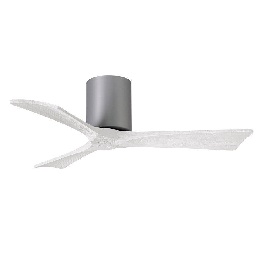 Matthews Fan Company Irene 3H 42" Ceiling Fan, Nickel/White - IR3H-BN-MWH-42