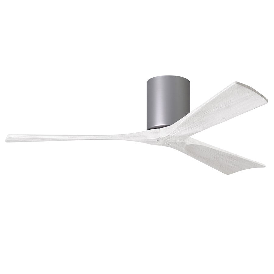 Matthews Fan Company Irene 3H 52" Ceiling Fan, Nickel/White - IR3H-BN-MWH-52