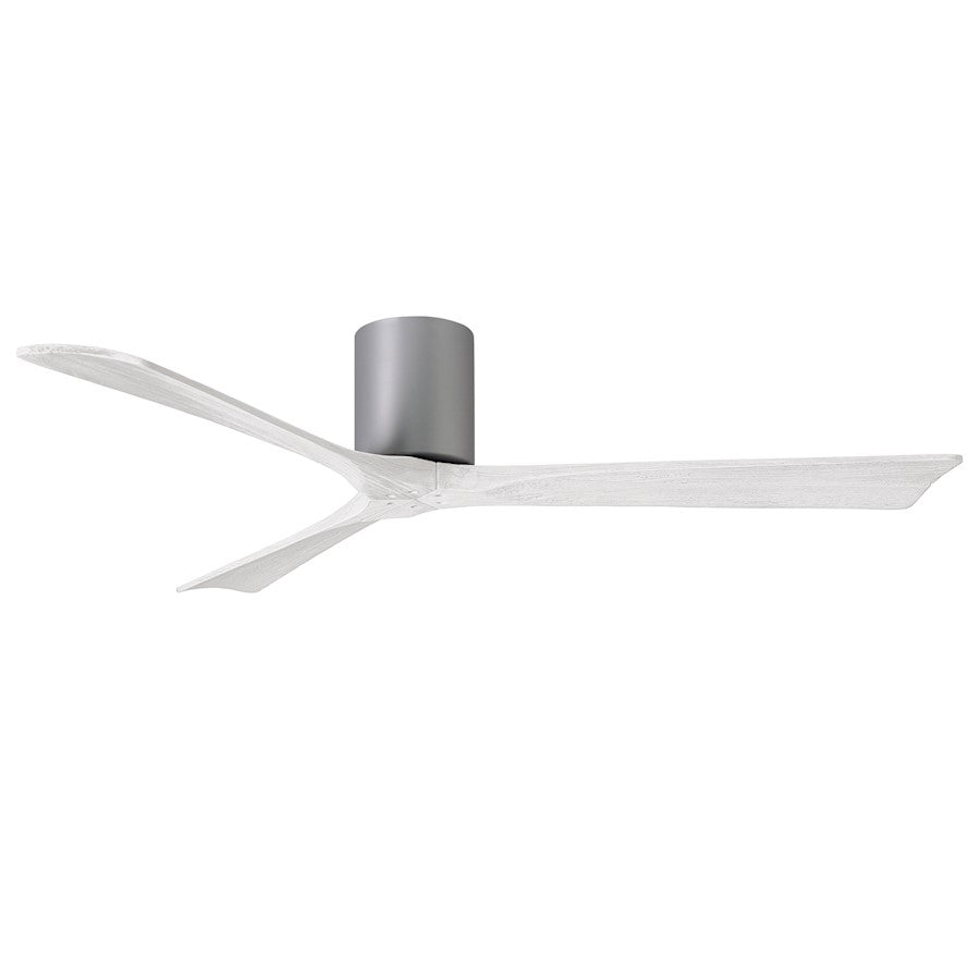 Matthews Fan Company Irene 3H 60" Ceiling Fan, Nickel/White - IR3H-BN-MWH-60