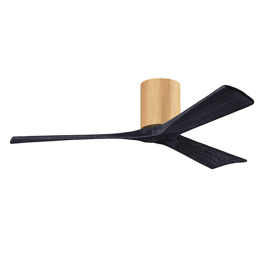 Matthews Fan Irene-3H 3 Blade 52" Ceiling Fan, Maple/Matte Black - IR3H-LM-BK-52