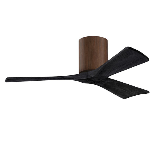 Matthews Fan Company Irene 3H 42" Ceiling Fan, Walnut/Black - IR3H-WN-BK-42