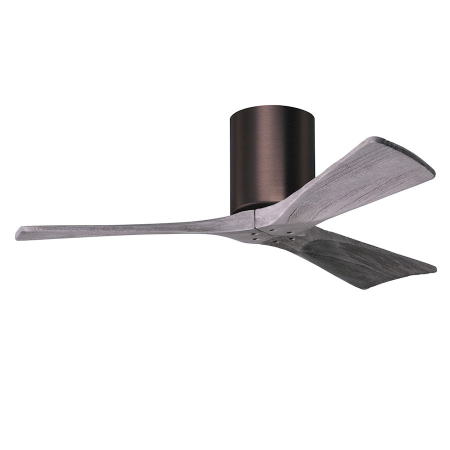 Matthews Fan Co. Irene-3HLK 42" 3 Blade LED Paddle Fan, BZ/BW - IR3HLK-BB-BW-42