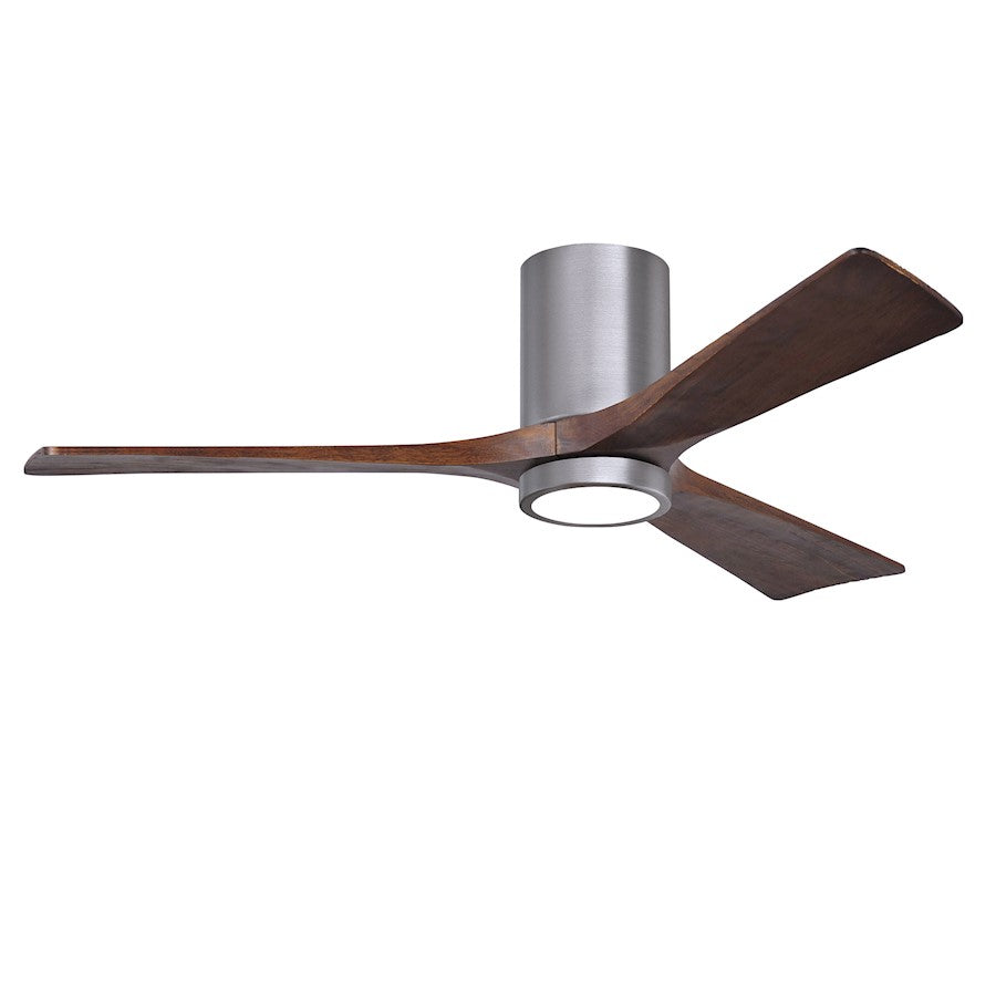 Matthews Fan Irene-3HLK 1 3 Blade 52" Ceiling Fan, Pewter/Wal - IR3HLK-BP-WA-52