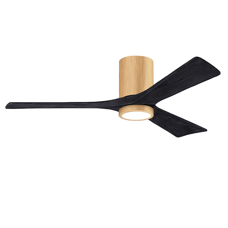 Matthews Fan Irene-3HLK 1 3 Blade 52" Ceiling Fan, Maple/Black - IR3HLK-LM-BK-52