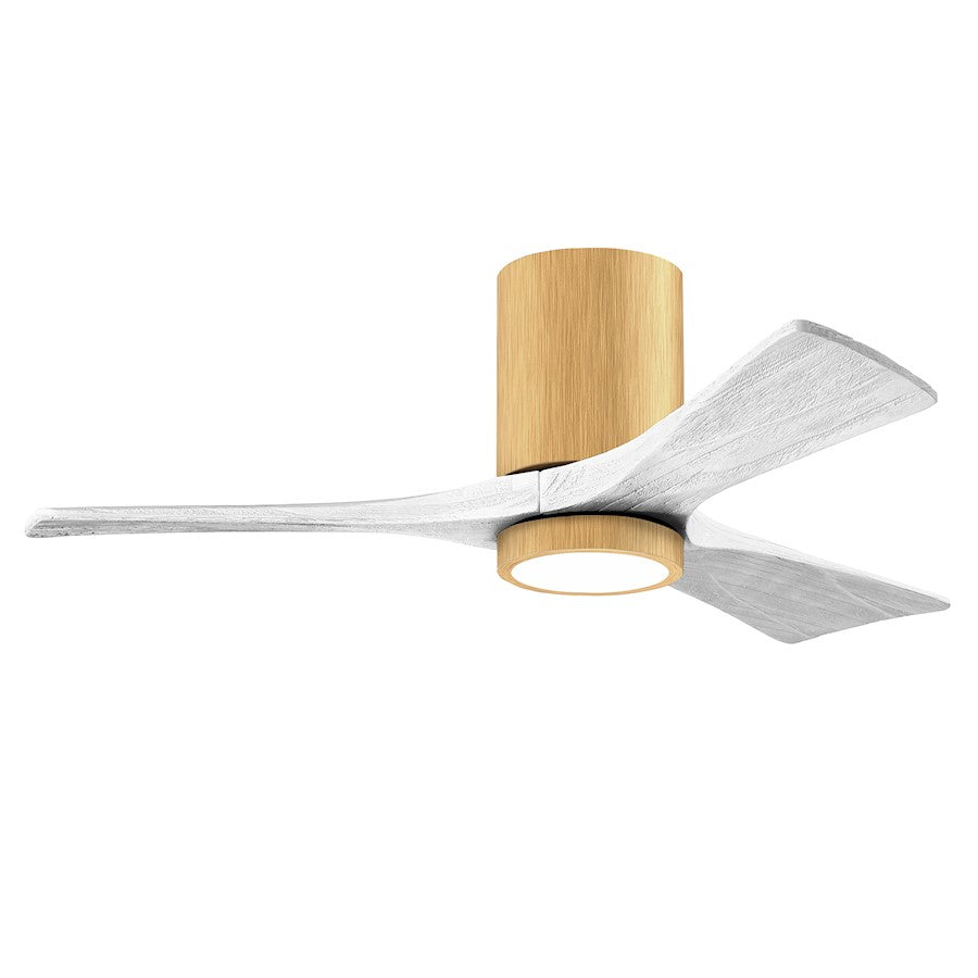 Matthews Fan Irene-3HLK 1 3 Blade 42" Ceiling Fan, Maple/WH - IR3HLK-LM-MWH-42