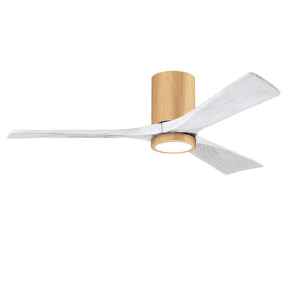 Matthews Fan Irene-3HLK 1 3 Blade 52" Ceiling Fan, Maple/WH - IR3HLK-LM-MWH-52