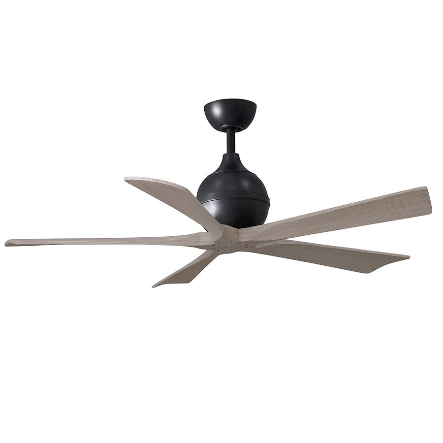 Matthews Fan Irene-5 5 Blade 52" Ceiling Fan, Black/Ash - IR5-BK-GA-52