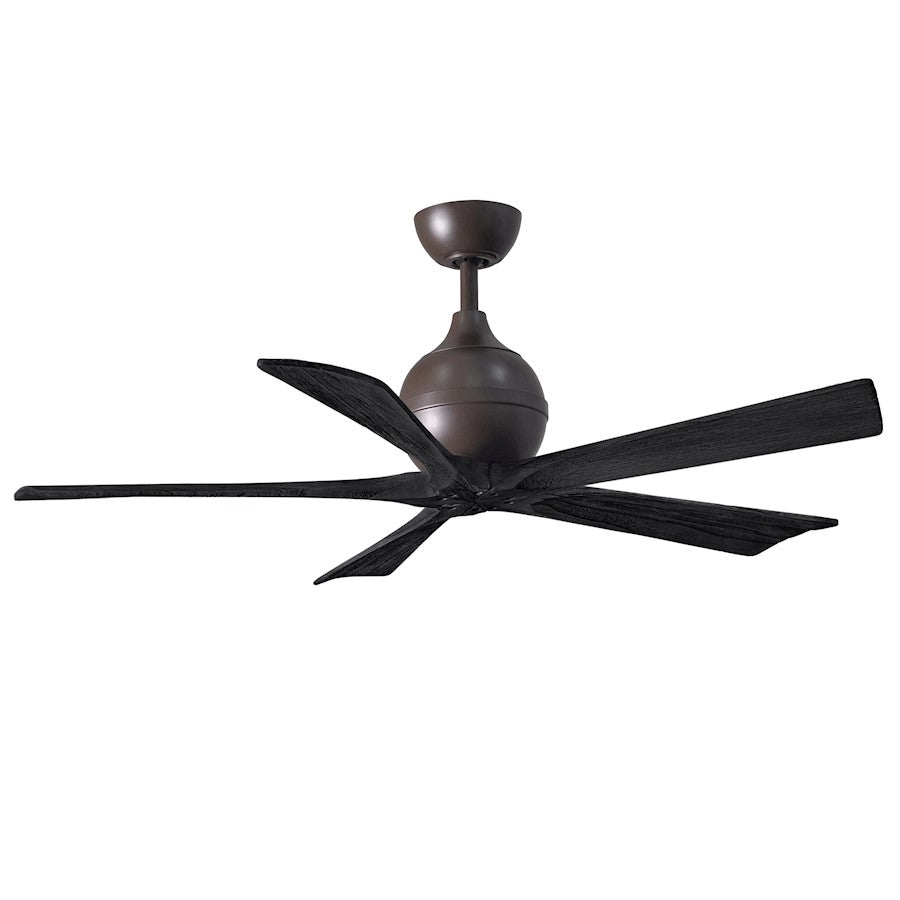 Matthews Fan Company Irene 5 52" Ceiling Fan, Bronze/Black - IR5-TB-BK-52