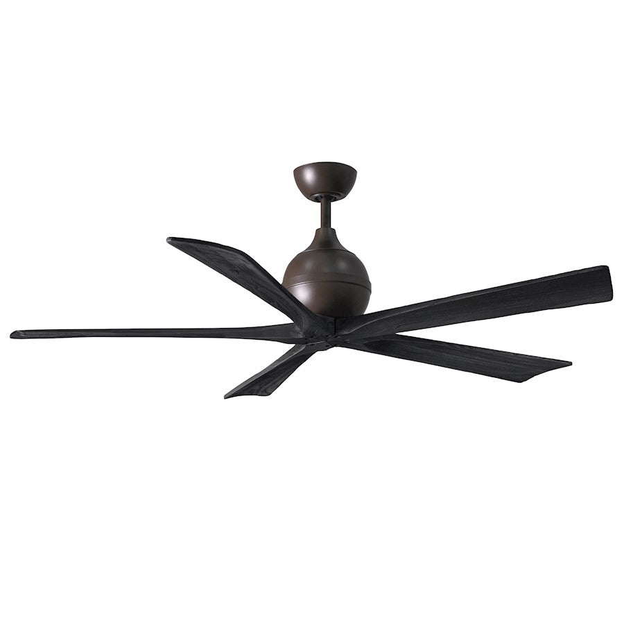 Matthews Fan Company Irene 5 60" Ceiling Fan, Bronze/Black - IR5-TB-BK-60