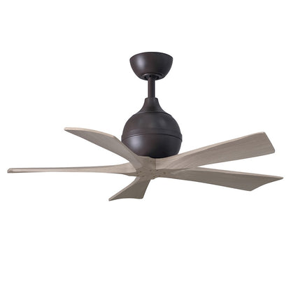 Matthews Fan Irene-5 5 Blade 42" Ceiling Fan, Bronze/Gray Ash - IR5-TB-GA-42