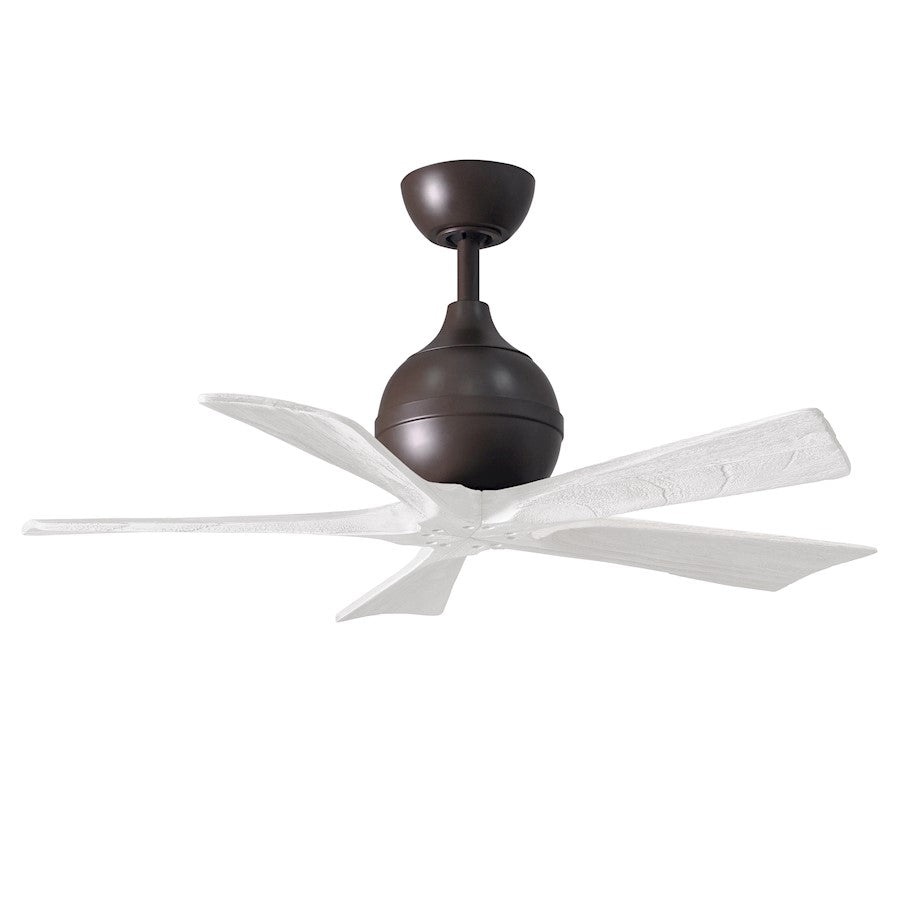 Matthews Fan Company Irene 5 42" Ceiling Fan, Bronze/White - IR5-TB-MWH-42