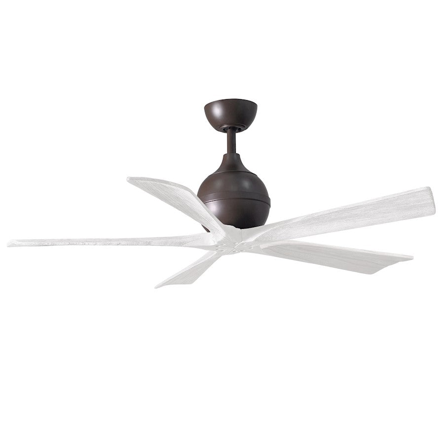 Matthews Fan Company Irene 5 52" Ceiling Fan, Bronze/White - IR5-TB-MWH-52