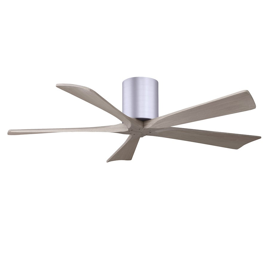 Matthews Fan Irene-5H 5 Blade 52" Ceiling Fan, Nickel/Gray Ash - IR5H-BN-GA-52