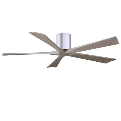 Matthews Fan Irene-5H 5 Blade 60" Ceiling Fan, Nickel/Gray Ash - IR5H-BN-GA-60