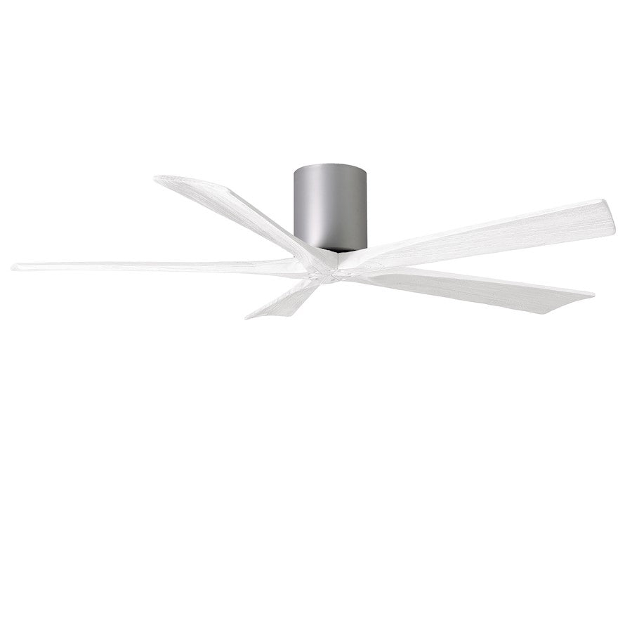 Matthews Fan Company Irene 5H 60" Ceiling Fan, Nickel/White - IR5H-BN-MWH-60