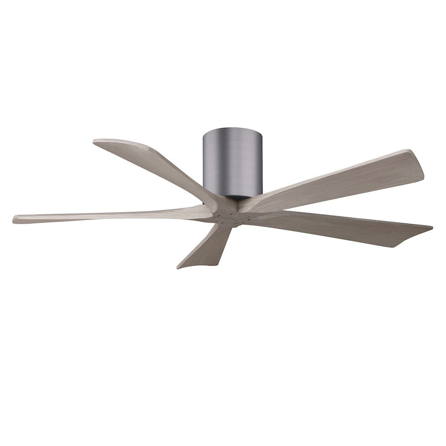 Matthews Fan Irene-5H 5 Blade 52" Ceiling Fan, Pewter/Gray Ash - IR5H-BP-GA-52